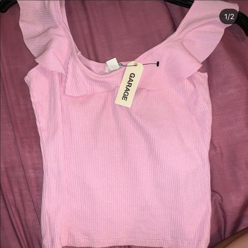 garage crop top size xs